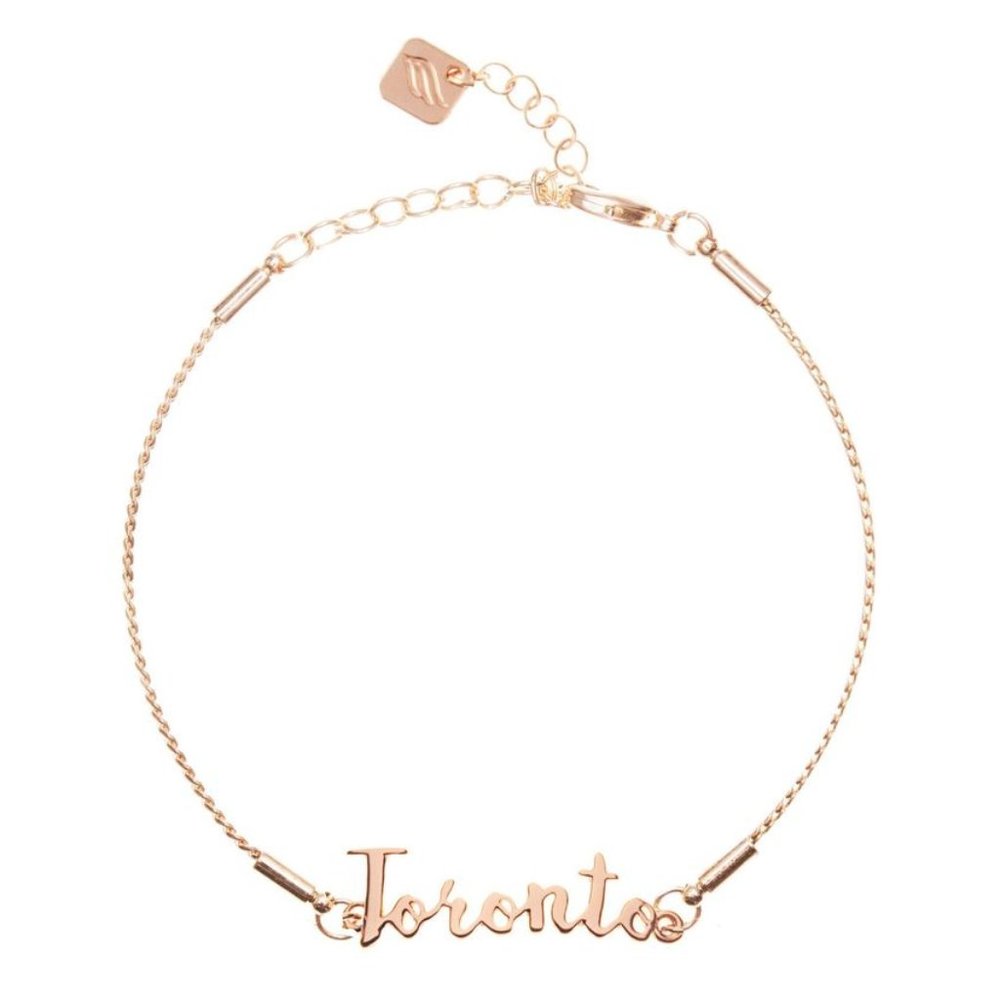 Ashley Bridget 'Toronto' 14K Gold Plated Bracelet
